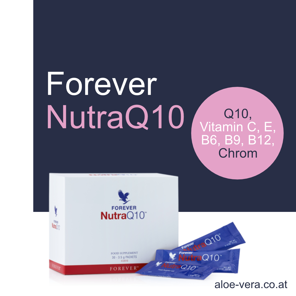 Forever Nutra Q10, Vitamin C, Vitamin E, B-Vitamine, B12, Chrom kaufen